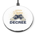Divine Decree Wireless Charger — Inspirational Christian Phone Charger with Sneakers Design