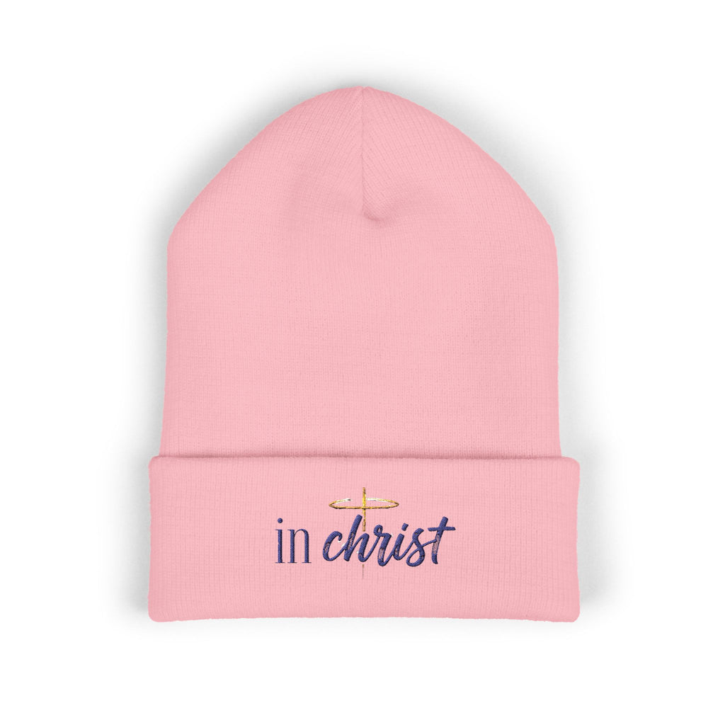 Embroidered Cuffed Beanie — "Never Bitter Only Better" Cozy Knit Hat