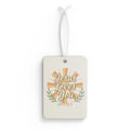 Jesus Loves You Car Air Freshener — Retro Sunburst Christian Scent Tag