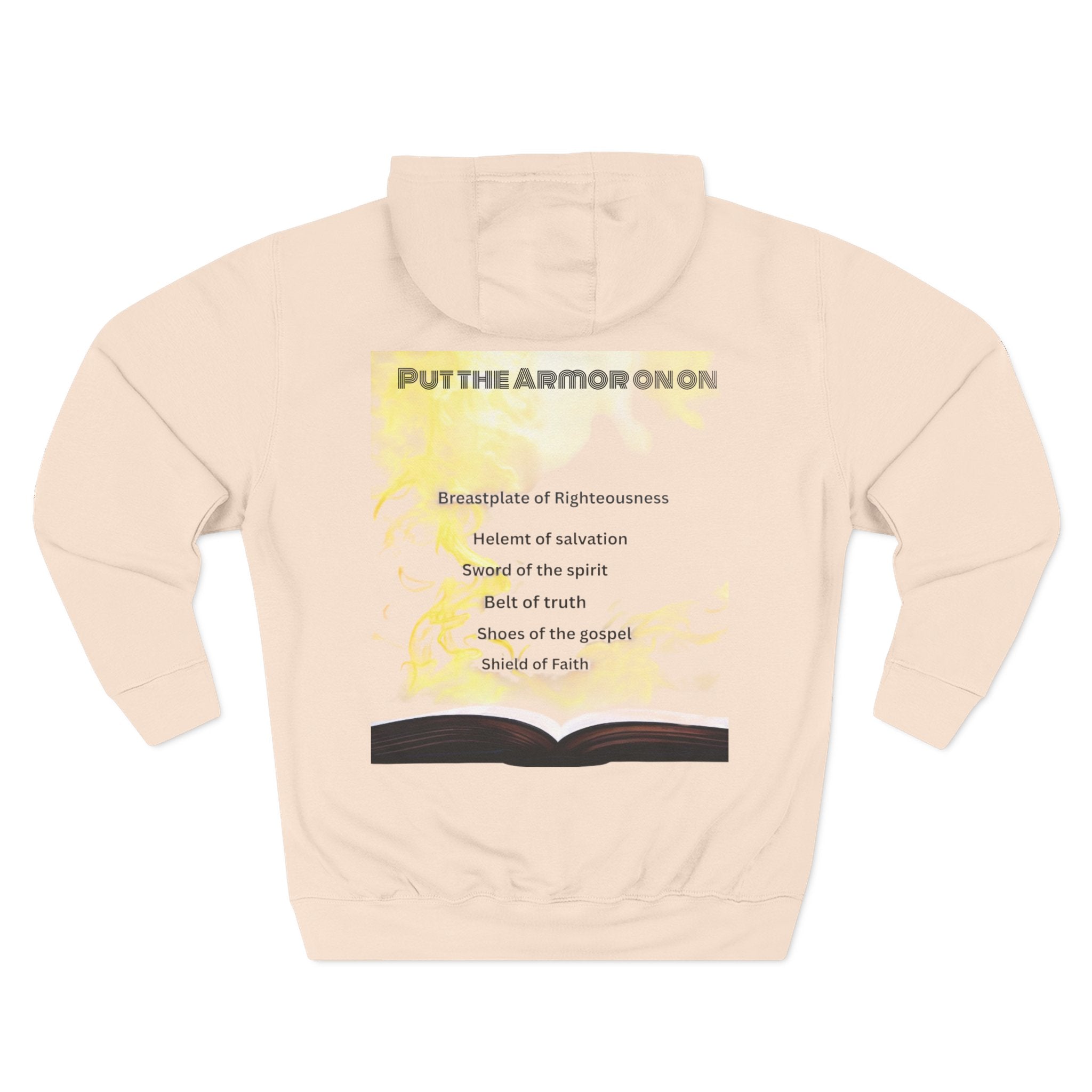 Three-Panel Fleece Hoodie