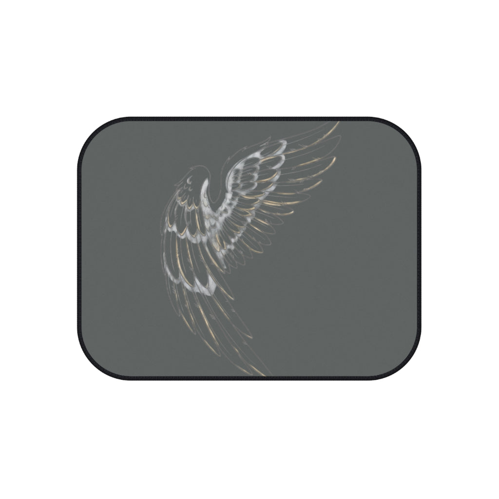 He Covers You Car Floor Mats (Set of 4) — Christian Scripture 'With His Feathers' Auto Mats