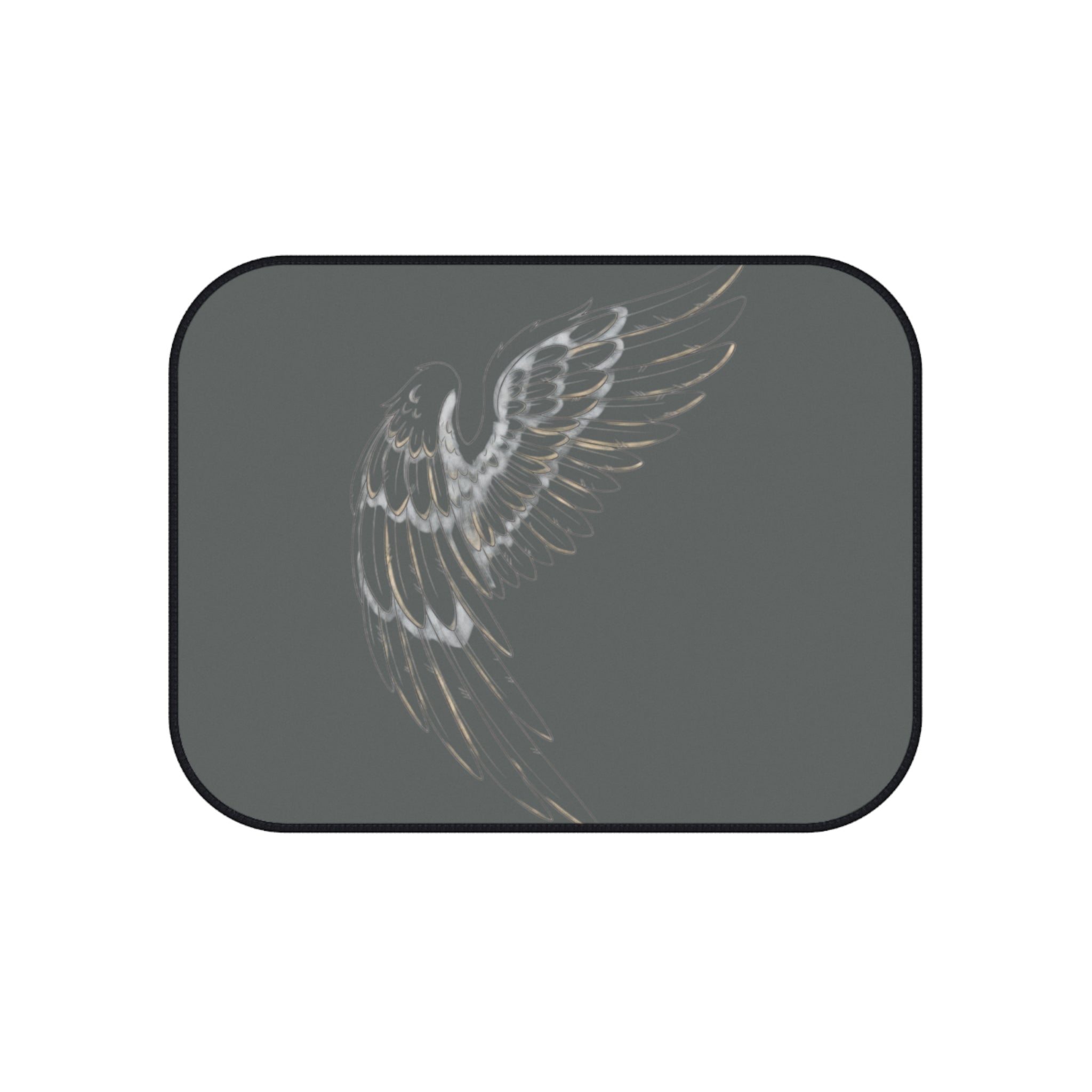 He Covers You Car Floor Mats (Set of 4) — Christian Scripture 'With His Feathers' Auto Mats