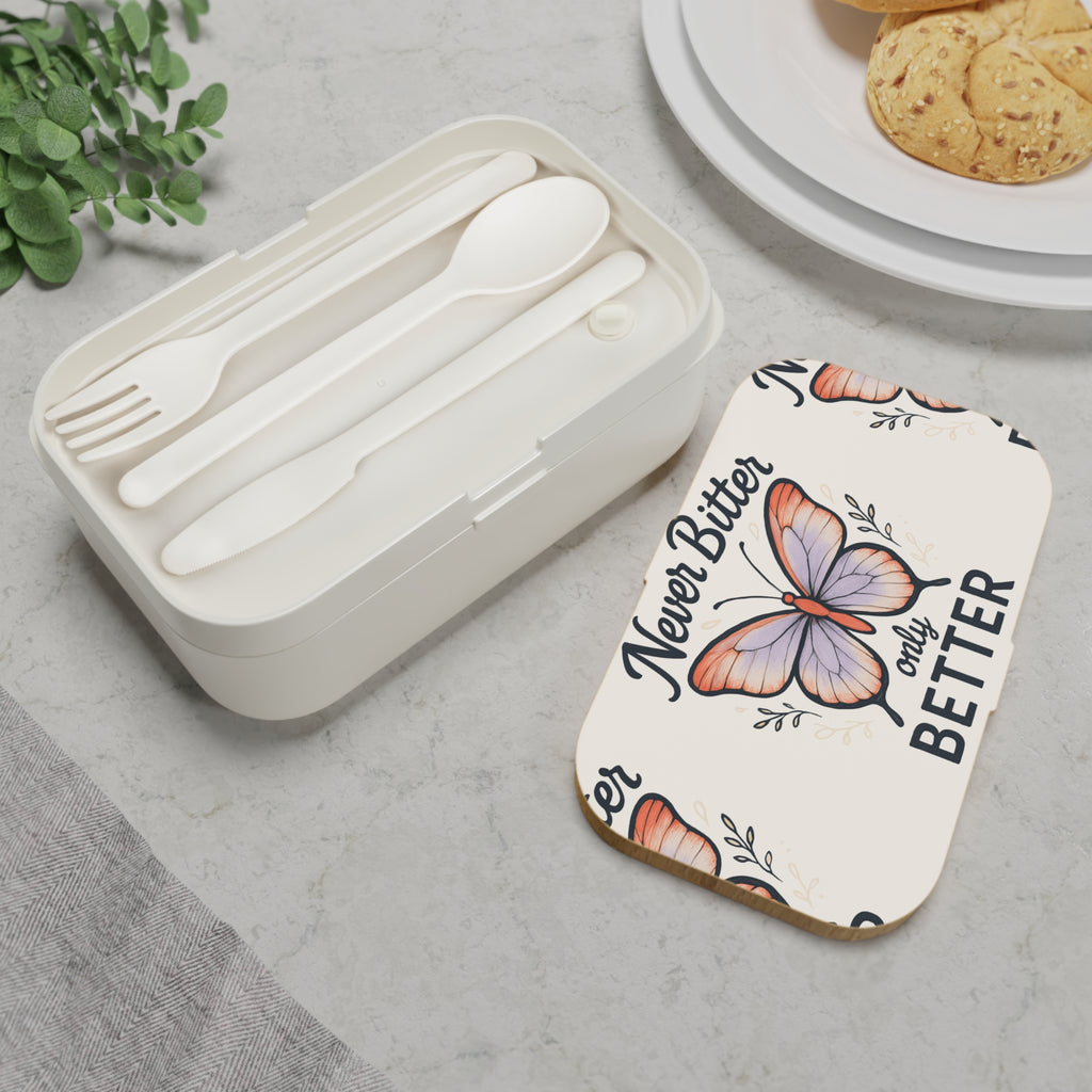 Bento Lunch Box — 'Never Bitter Only Better' Butterfly Eco Lunchbox