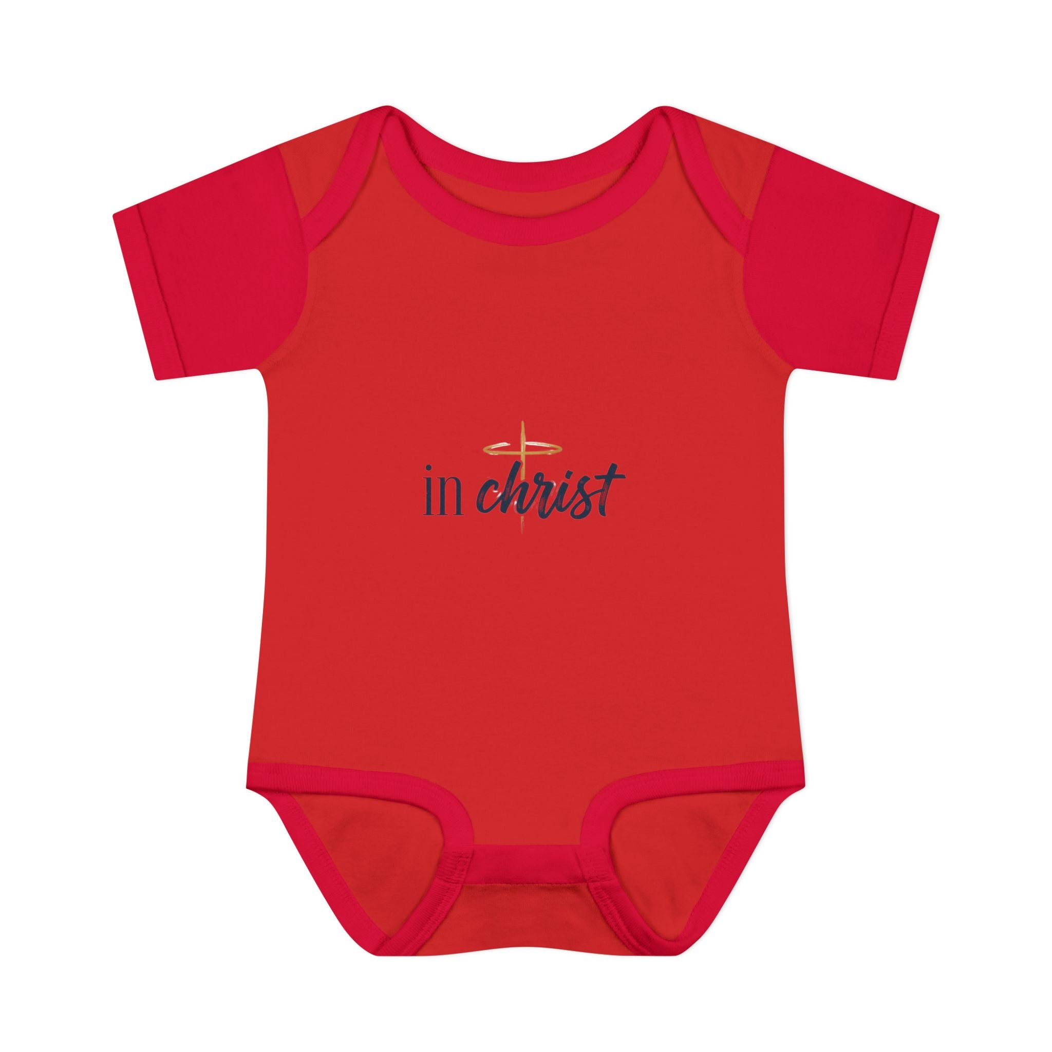 Infant Bodysuit "In Christ" - Baby Christian Onesie, Baptism/Newborn Gift