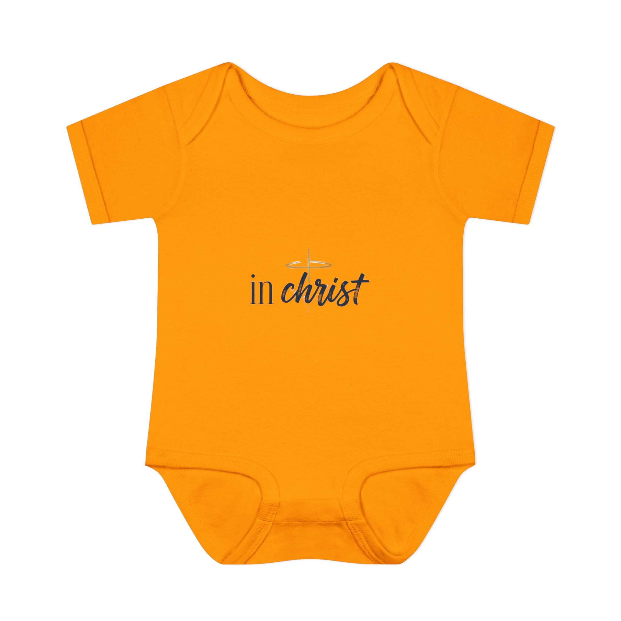 Infant Bodysuit "In Christ" - Baby Christian Onesie, Baptism/Newborn Gift