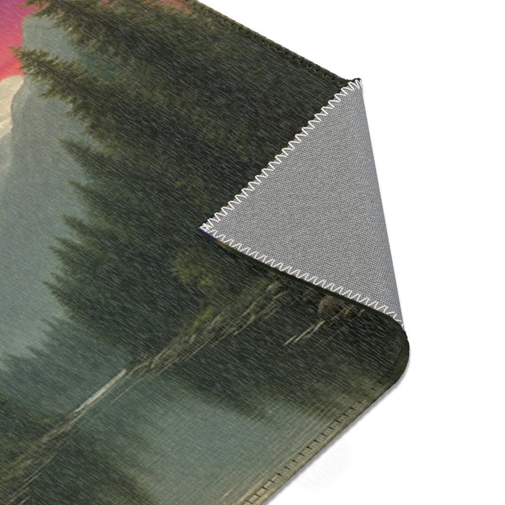 Mountain Lake Area Rug — Decorative Rug