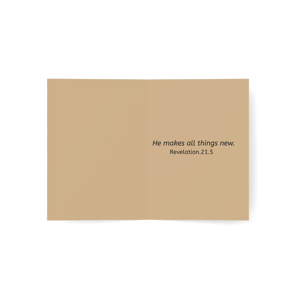 Religious Greeting Card — "In Christ" Faith Card (Single or Pack)