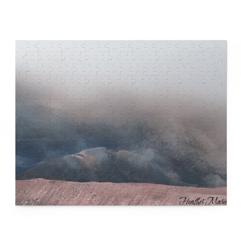 Mountain Mist Scenic Puzzle — 120/252/500-Piece Tranquil Landscape Jigsaw