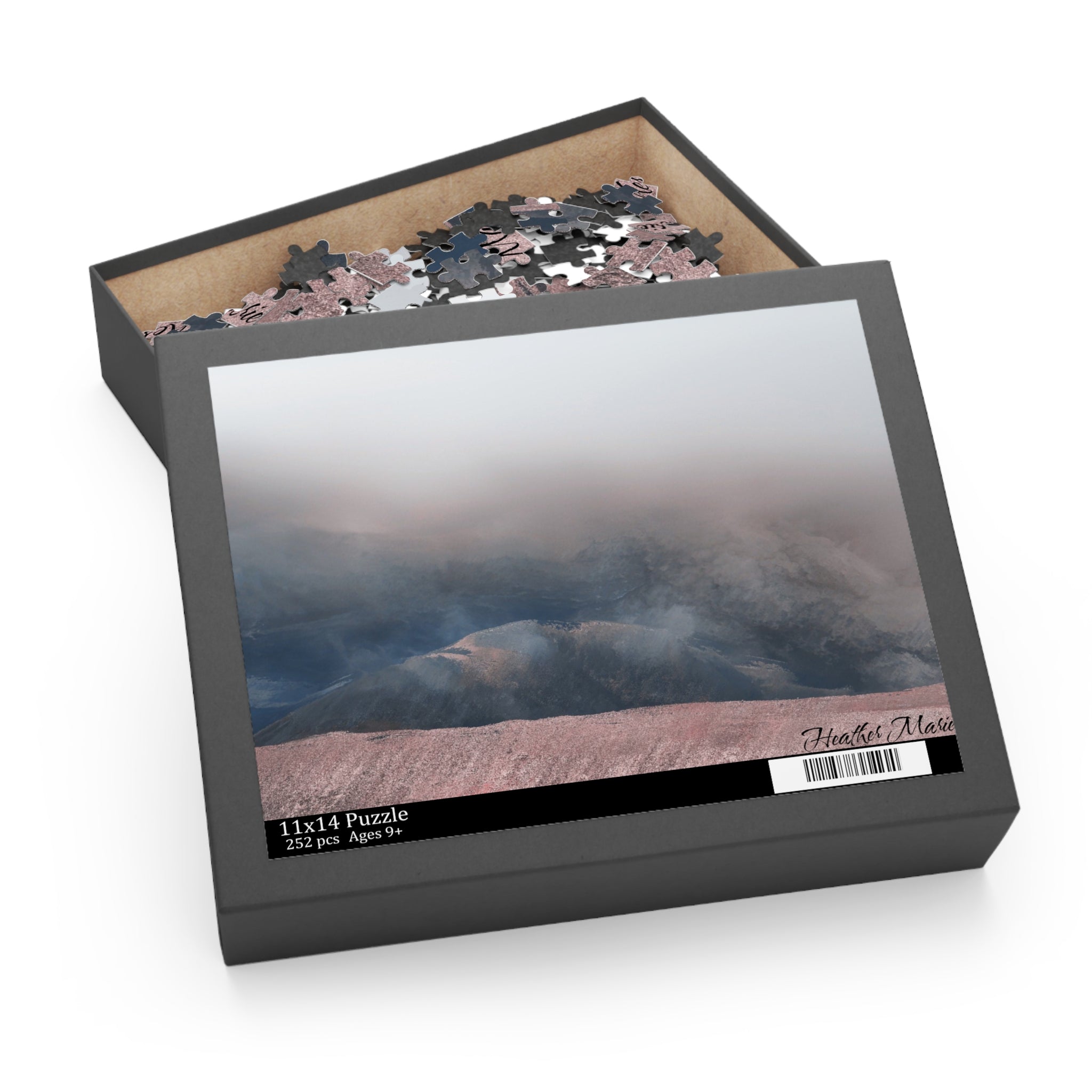 Mountain Mist Scenic Puzzle — 120/252/500-Piece Tranquil Landscape Jigsaw