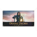 Devine Decree Ministries Matte Banner — Inspirational Warrior Faith Outdoor/Indoor Sign