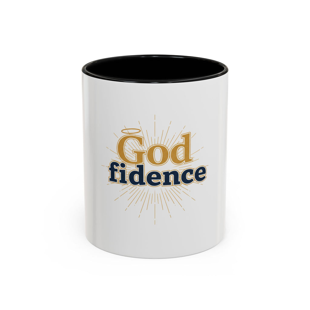 God-fidence Coffee Mug — Inspirational Christian Faith Mug (11/15oz)