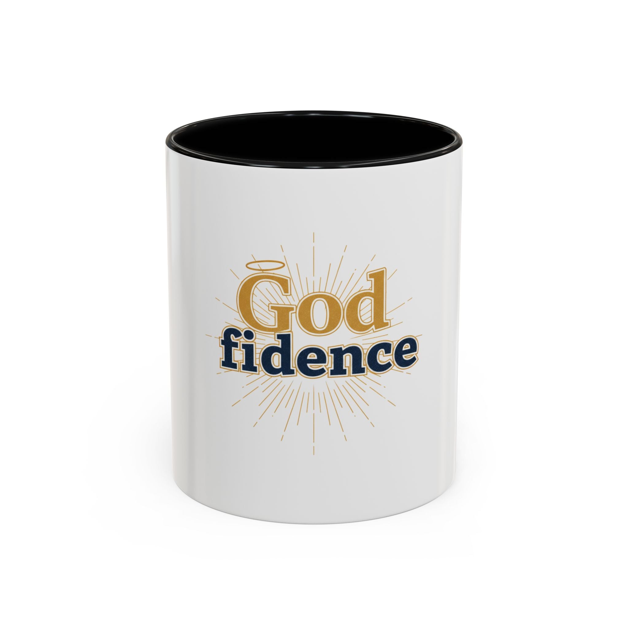 God-fidence Coffee Mug — Inspirational Christian Faith Mug (11/15oz)
