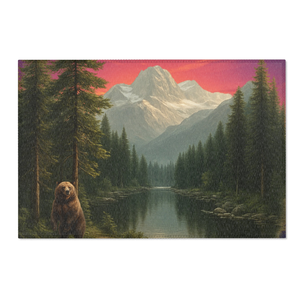 Mountain Lake Area Rug — Decorative Rug
