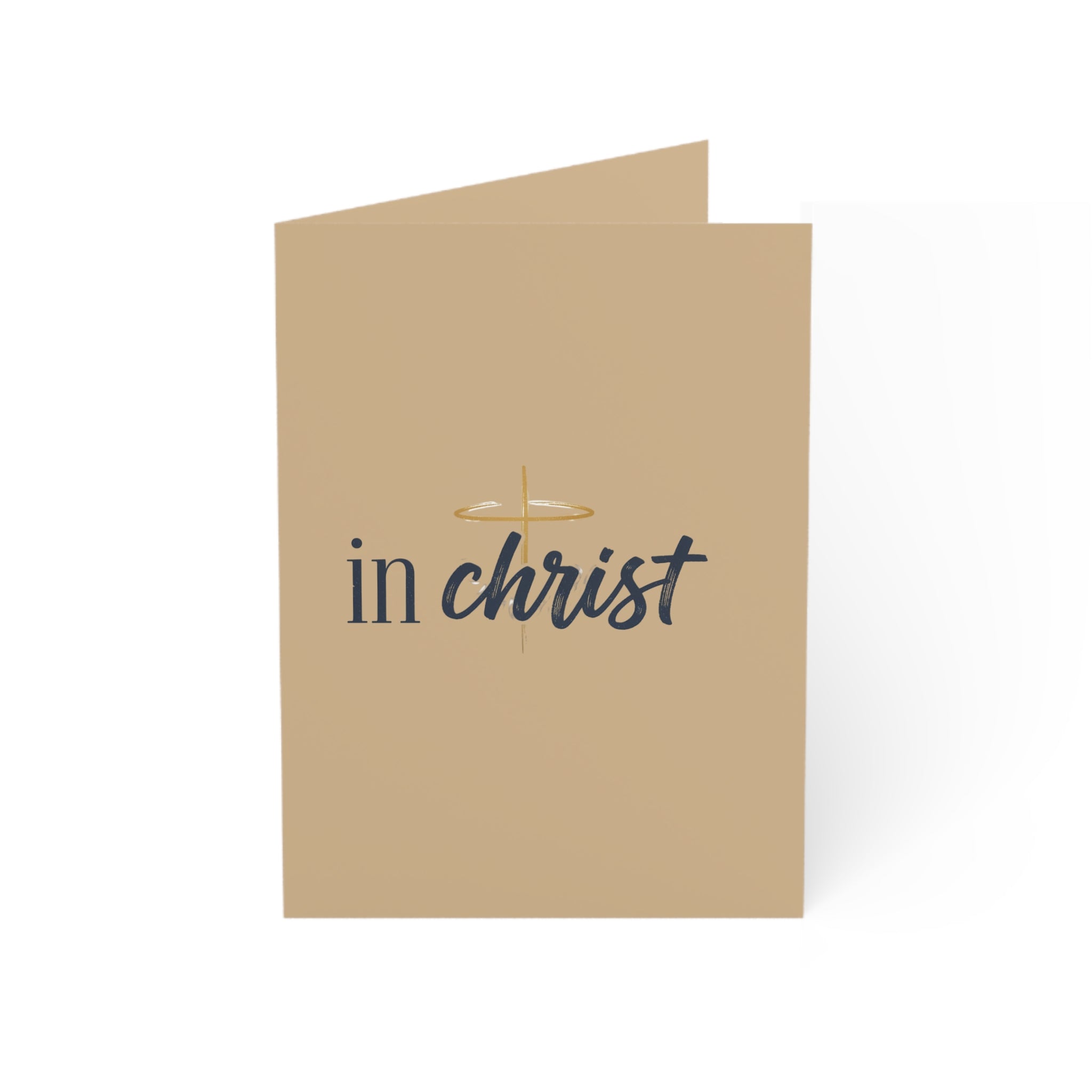 Religious Greeting Card — "In Christ" Faith Card (Single or Pack)