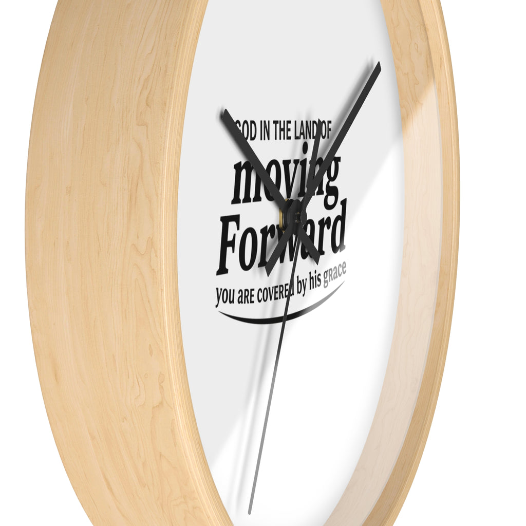 Devine Decree Ministries Wall Clock — Gold Cross & Musical Notes Church Clock