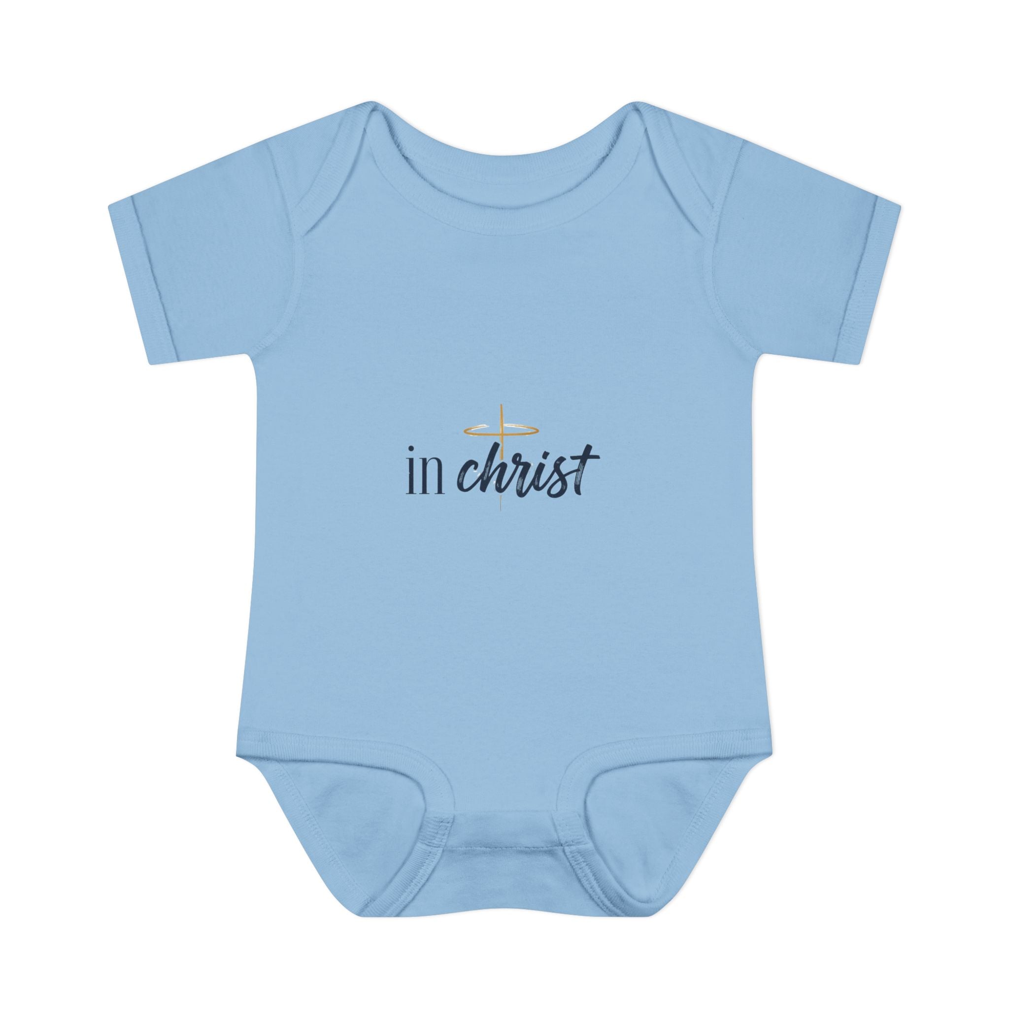 Infant Bodysuit "In Christ" - Baby Christian Onesie, Baptism/Newborn Gift