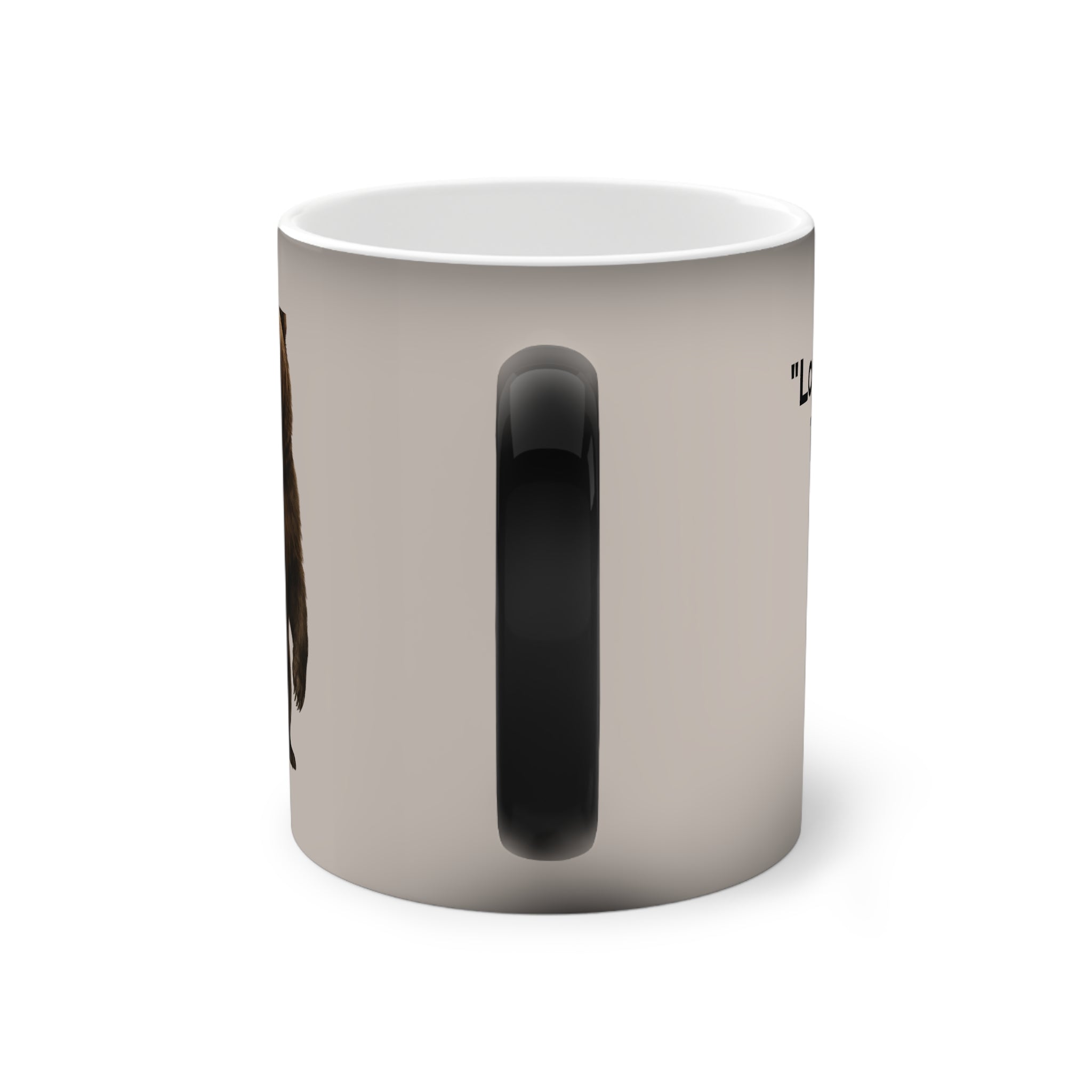 Color-Changing Mug — "Love Bears all things" 1 Corinthians 13: 7 Quote Coffee Mug