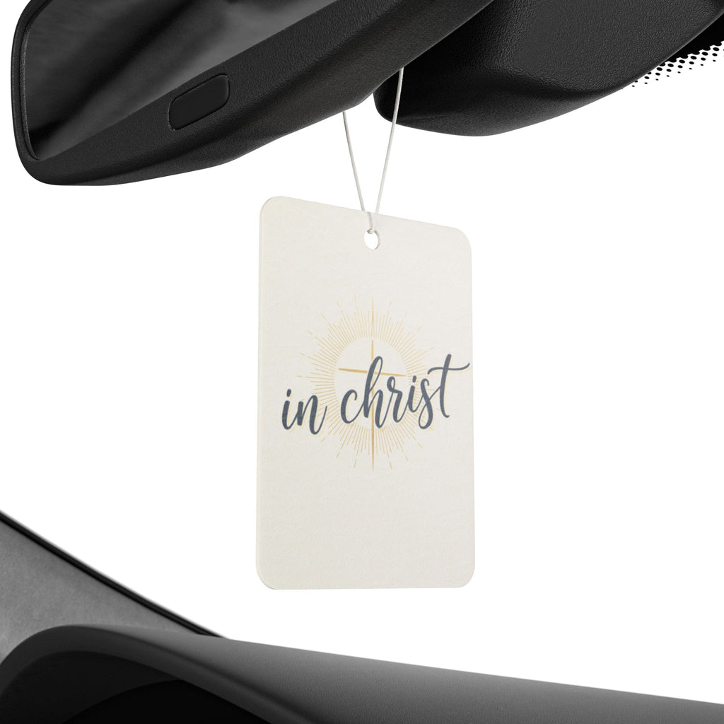 "In Christ" Car Air Freshener — Inspirational Religious Scented Ornament