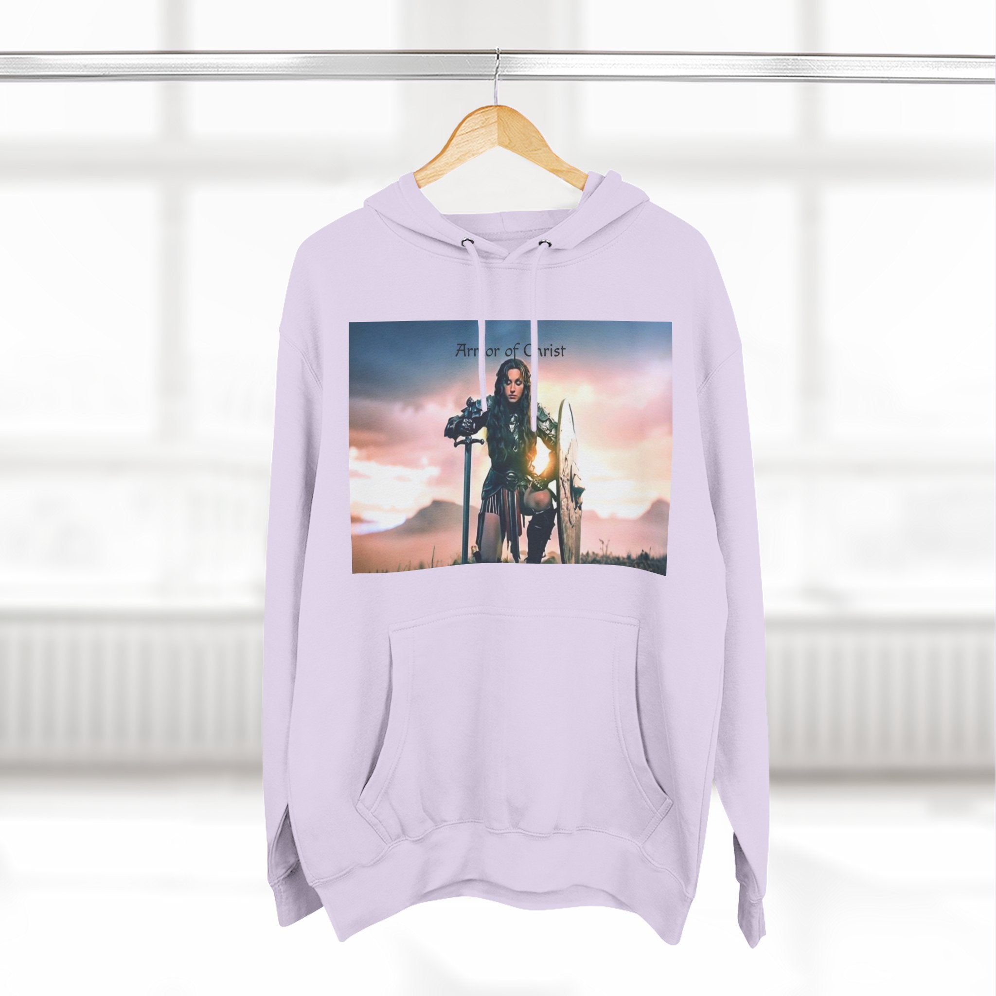 Three-Panel Fleece Hoodie