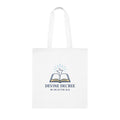 Devine Decree Ministries Cotton Tote — Inspirational Bible Dove Logo Tote Bag