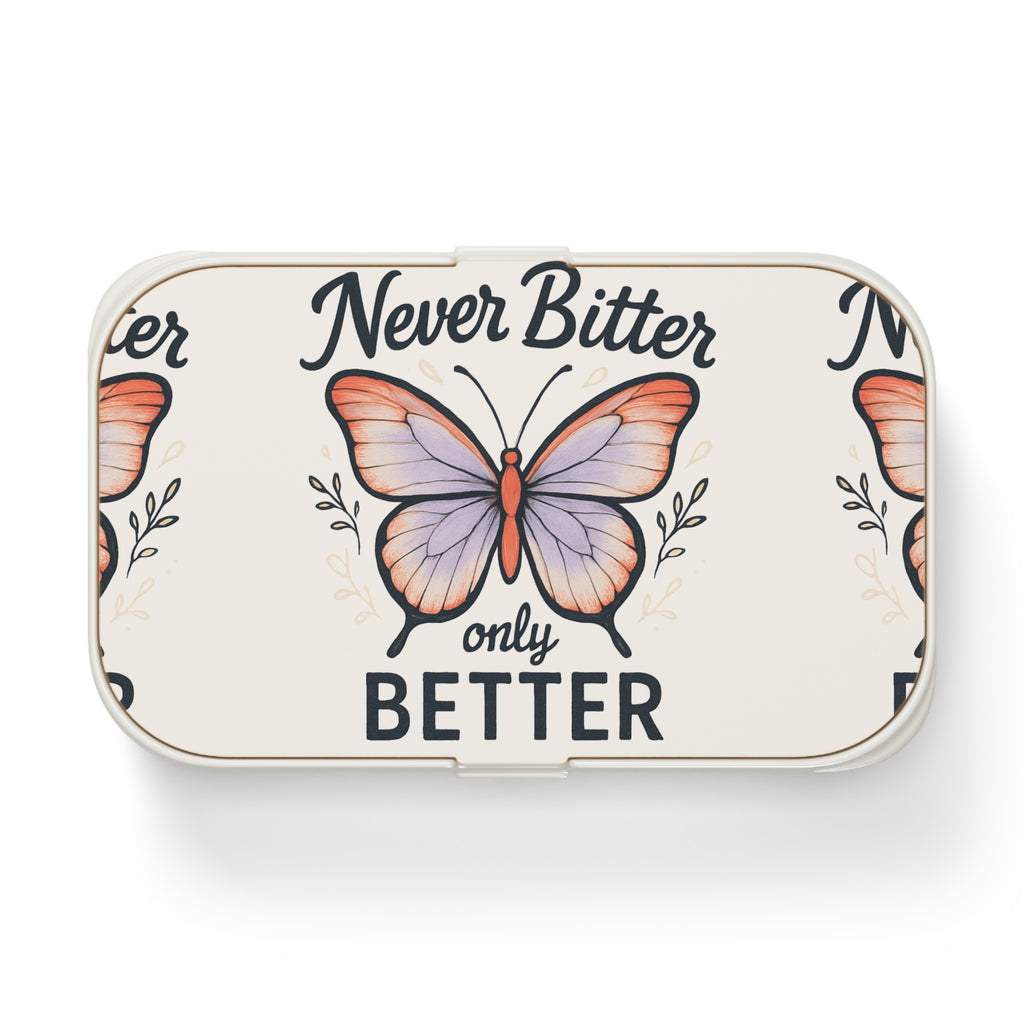 Bento Lunch Box — 'Never Bitter Only Better' Butterfly Eco Lunchbox