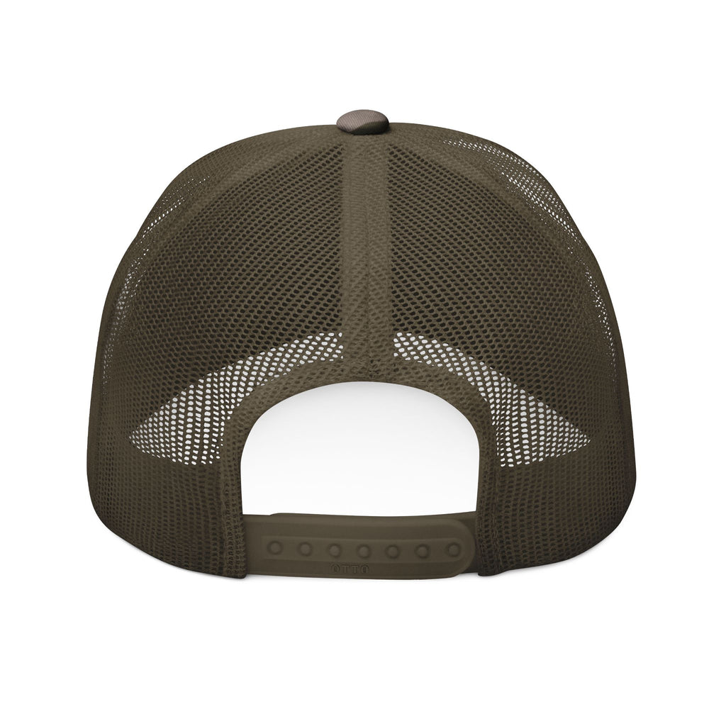 Covered in Christ Camo Trucker Hat — Embroidered Christian Baseball Cap