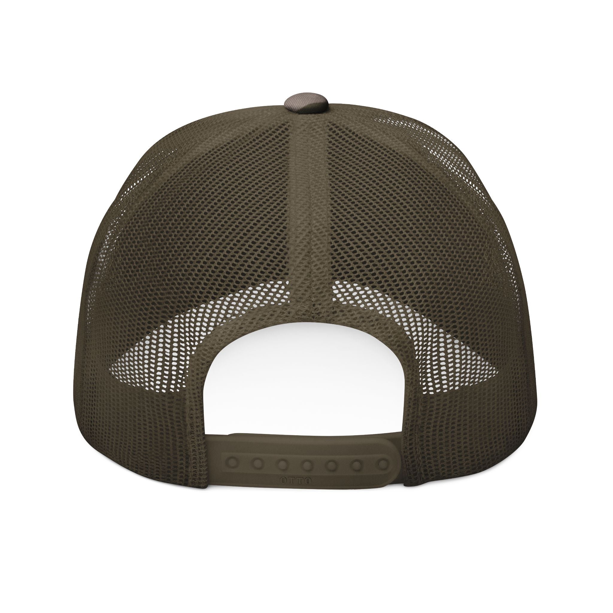 Covered in Christ Camo Trucker Hat — Embroidered Christian Baseball Cap