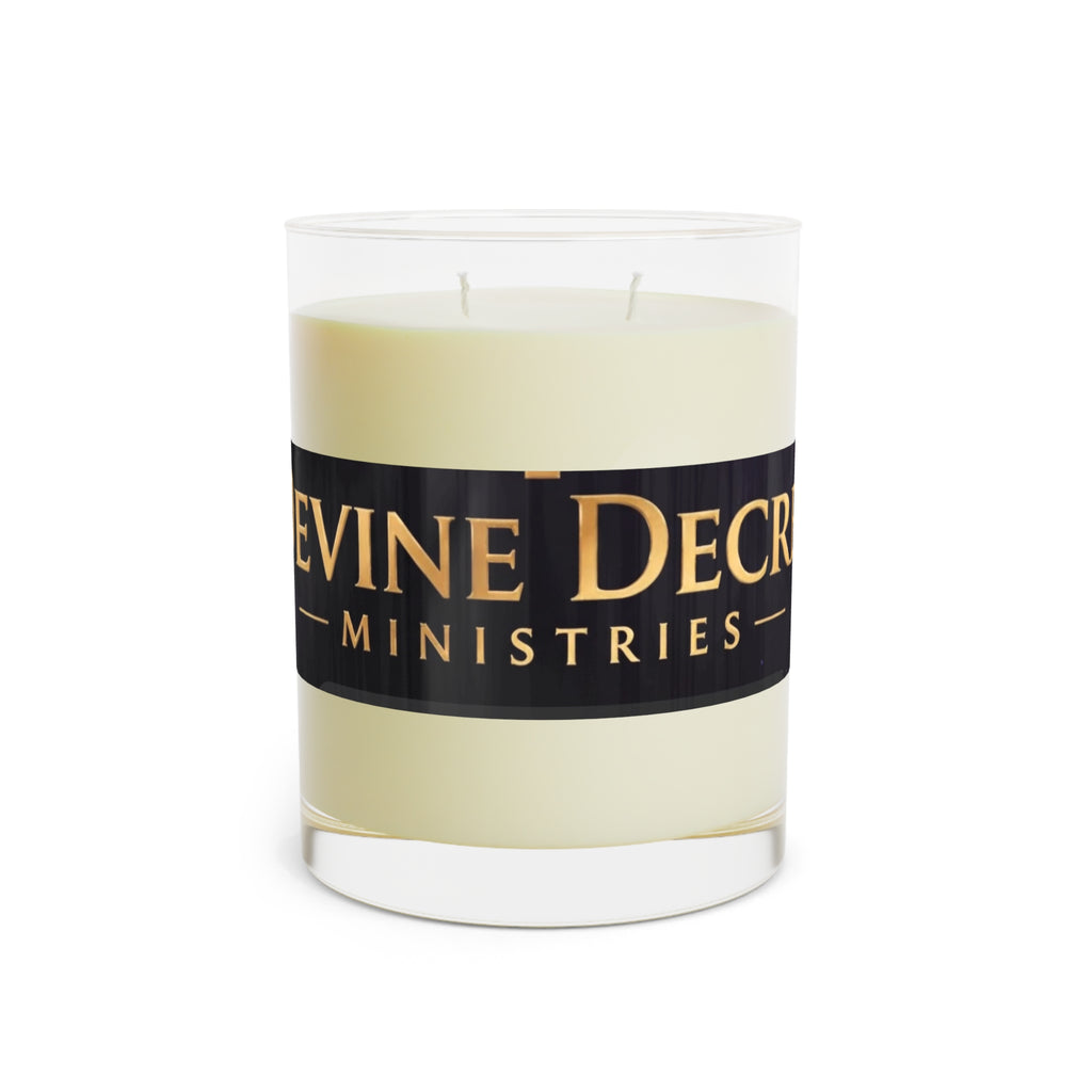 Devine Decree Ministries Scented Candle - Full Glass, 11oz