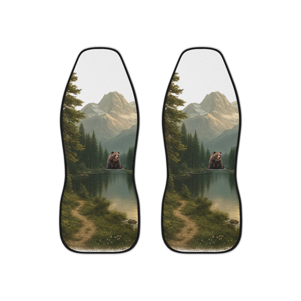 Bear Mountain Scenic Car Seat Covers — Forest Lake Landscape Protector