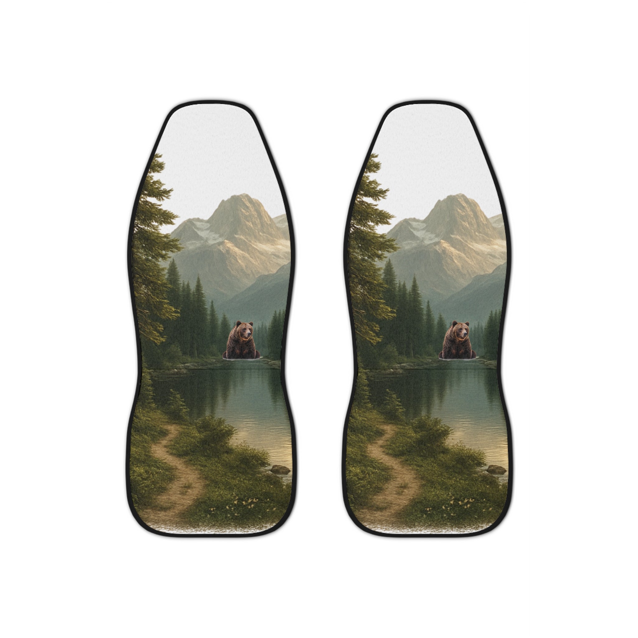 Bear Mountain Scenic Car Seat Covers — Forest Lake Landscape Protector