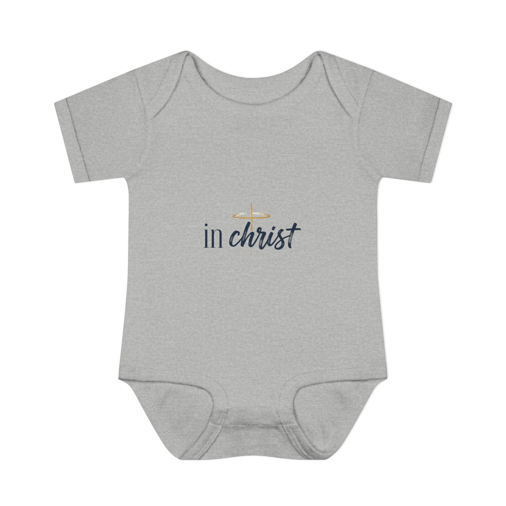 Infant Bodysuit "In Christ" - Baby Christian Onesie, Baptism/Newborn Gift
