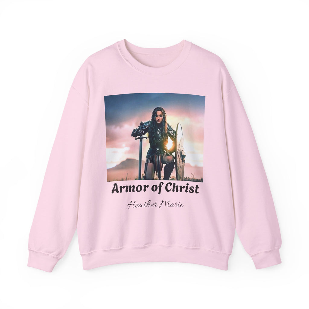 Armor of Christ Sweatshirt — Christian Faith Crewneck with Scripture (Romans 16:20)
