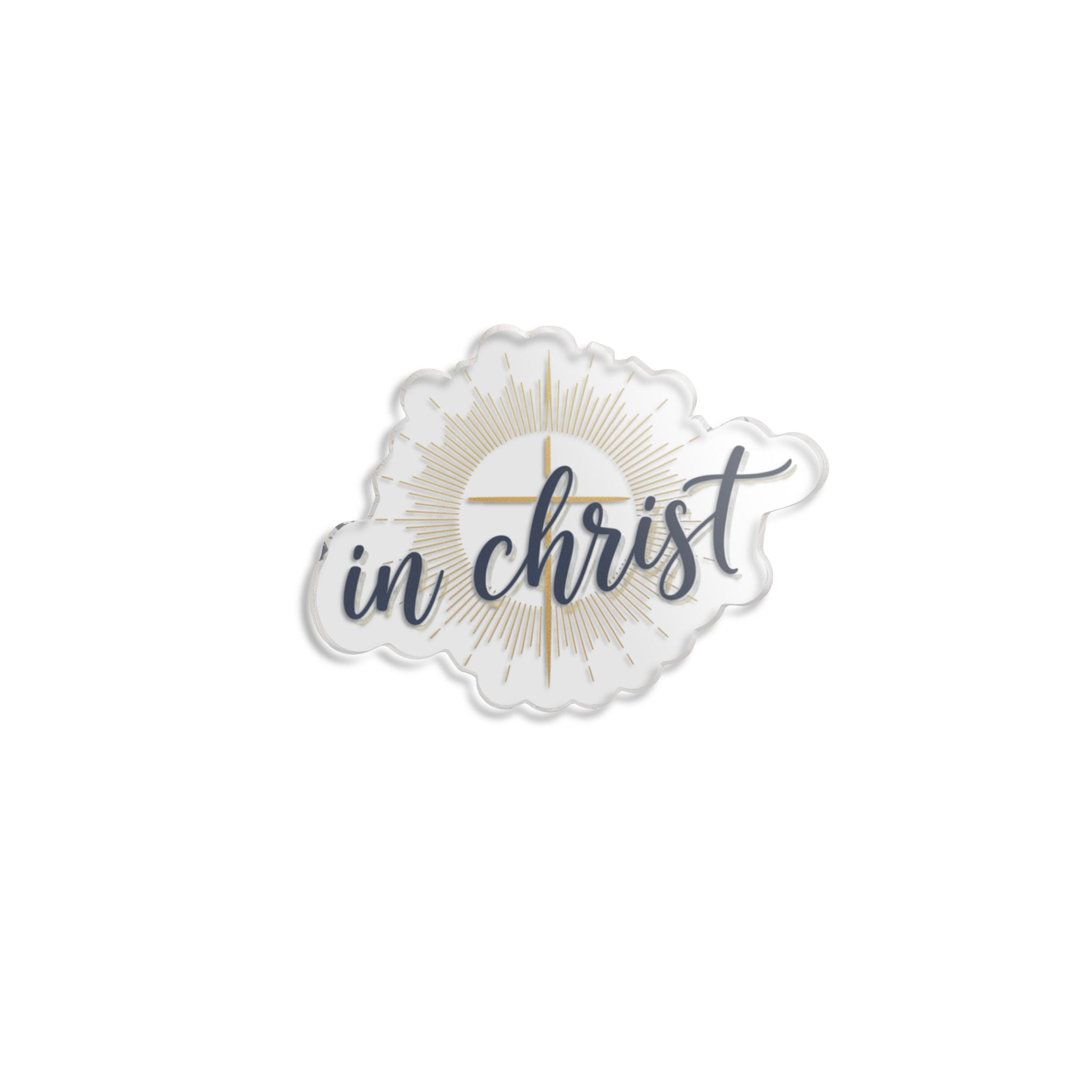 In Christ Decorative Sticker — Religious Faith Vinyl Decal