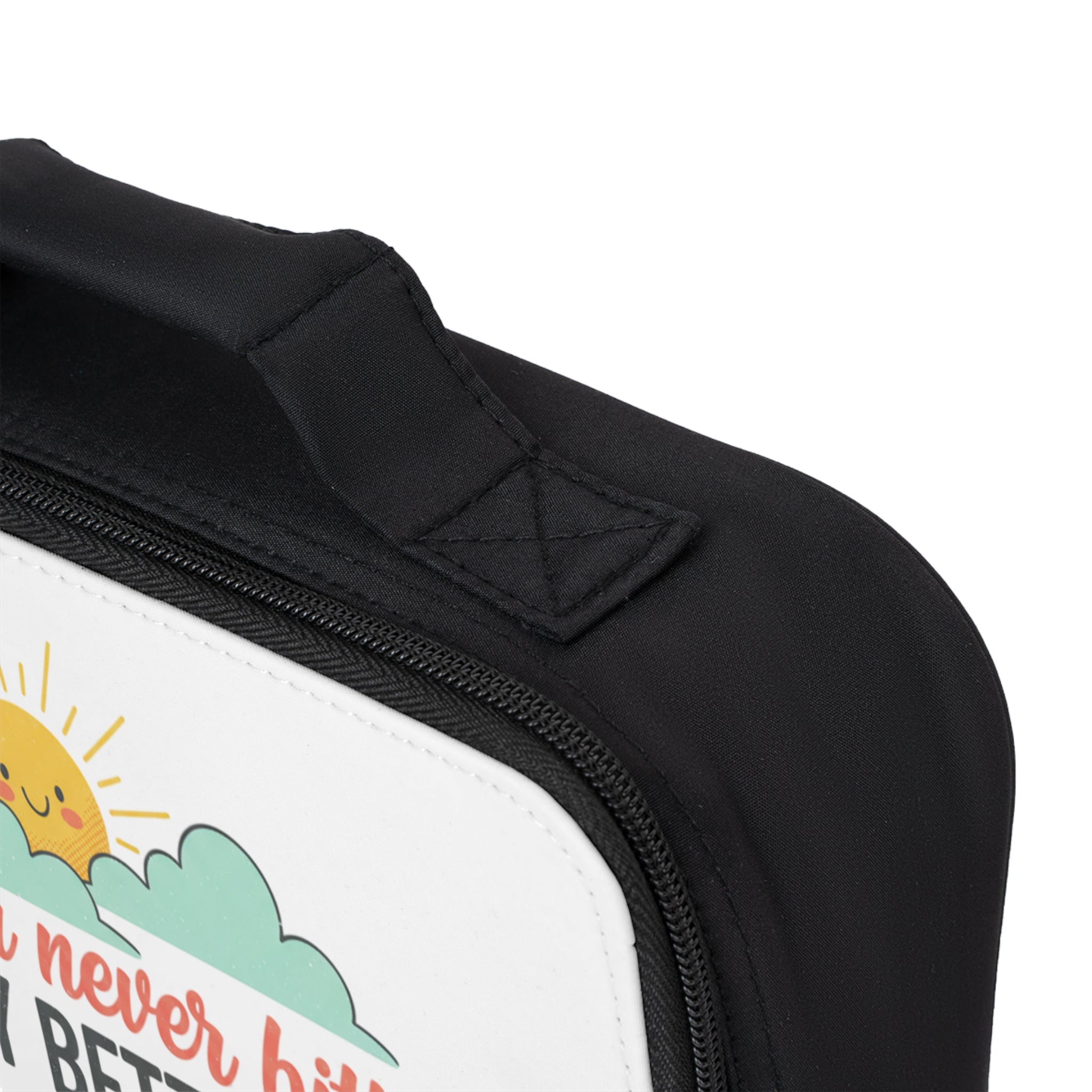 Lunch Bag — "It's a Never Bitter, Only Better Day" Cute Sun & Daisy Insulated Lunch Tote