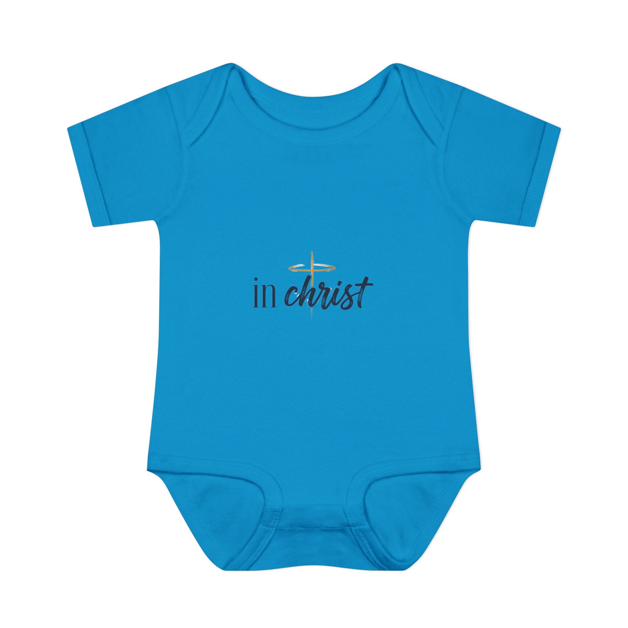 Infant Bodysuit "In Christ" - Baby Christian Onesie, Baptism/Newborn Gift