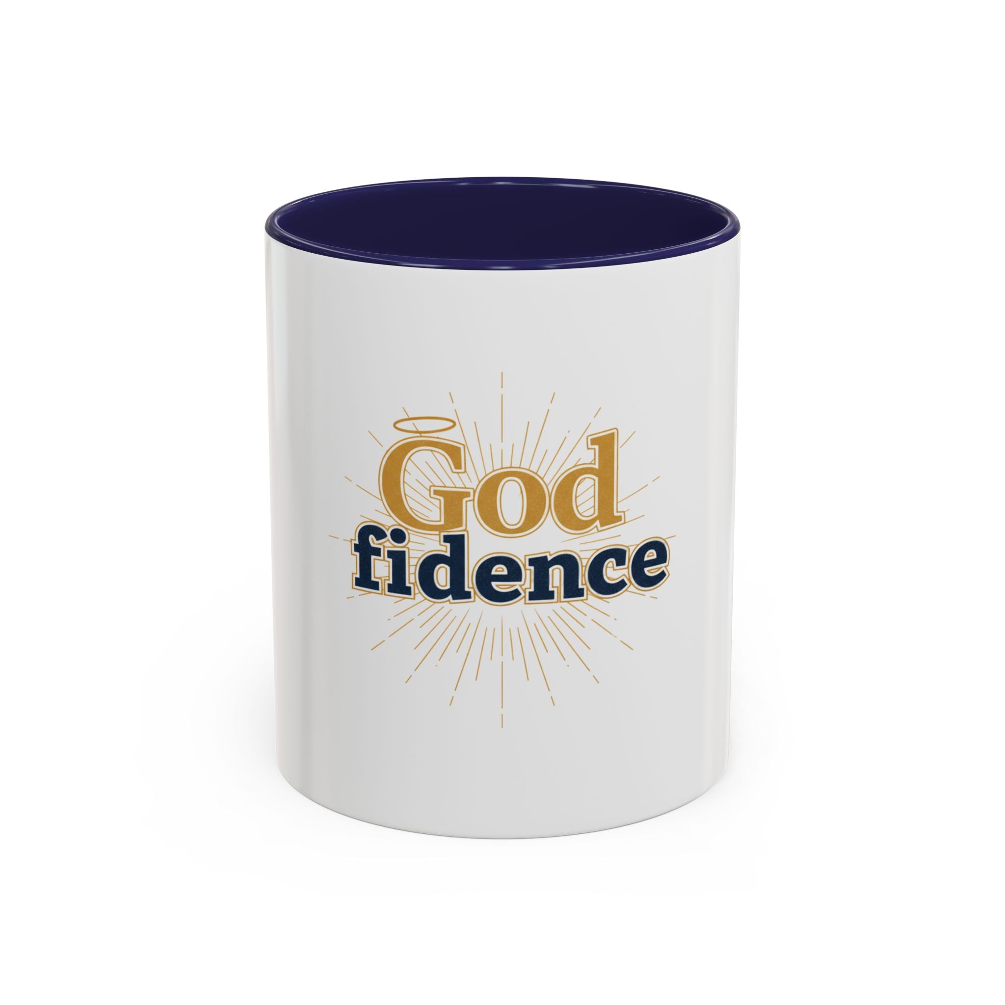 God-fidence Coffee Mug — Inspirational Christian Faith Mug (11/15oz)
