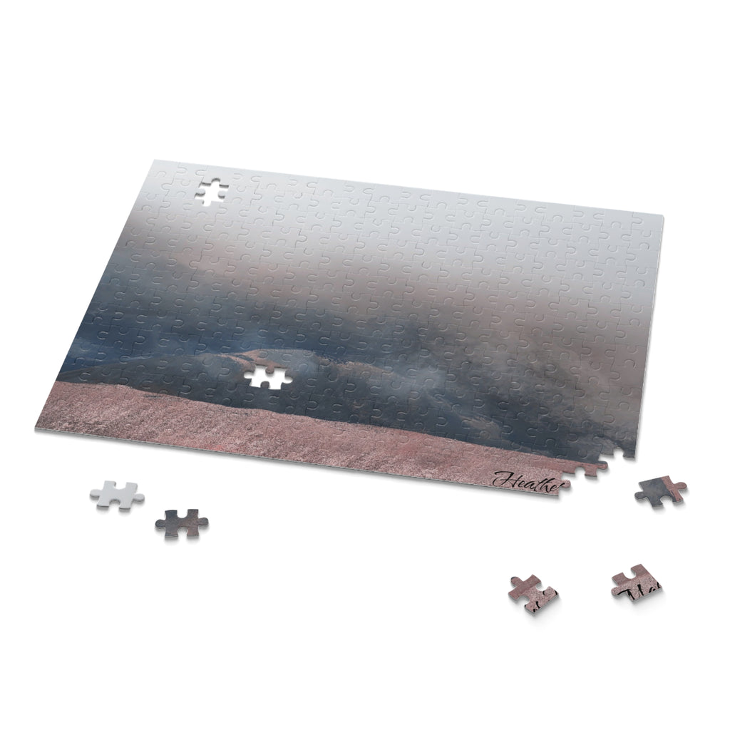 Mountain Mist Scenic Puzzle — 120/252/500-Piece Tranquil Landscape Jigsaw