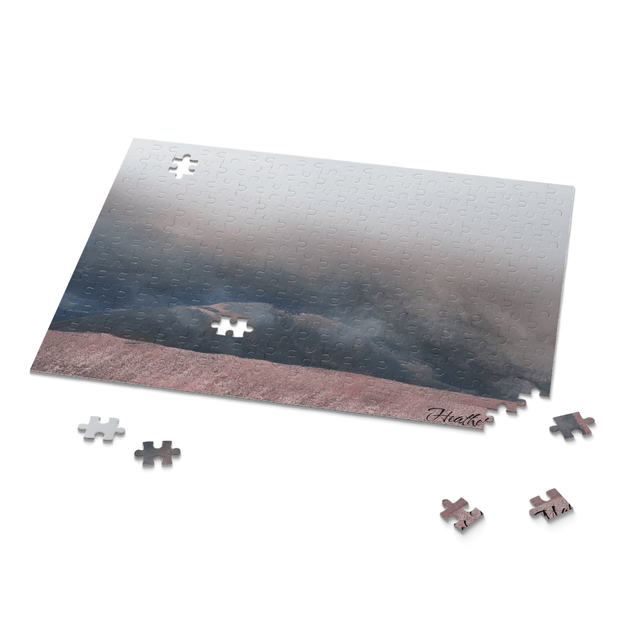 Mountain Mist Scenic Puzzle — 120/252/500-Piece Tranquil Landscape Jigsaw