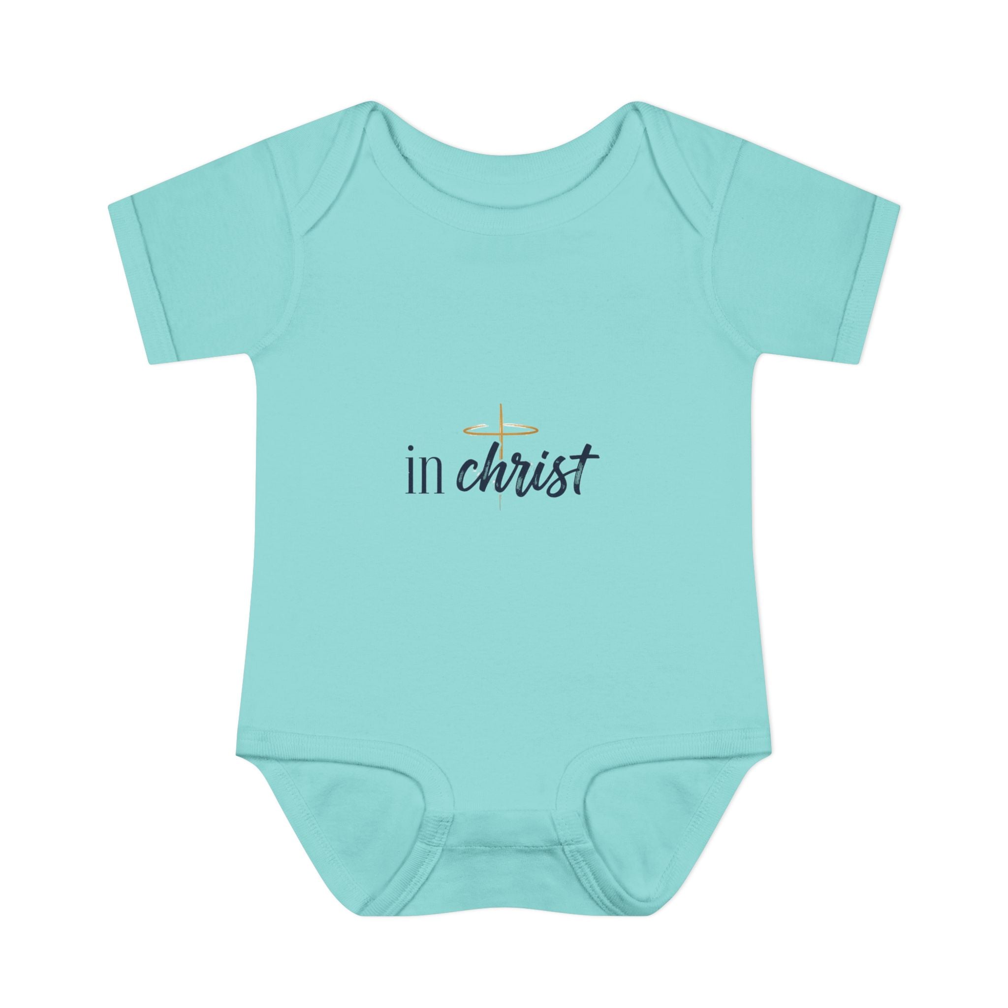 Infant Bodysuit "In Christ" - Baby Christian Onesie, Baptism/Newborn Gift