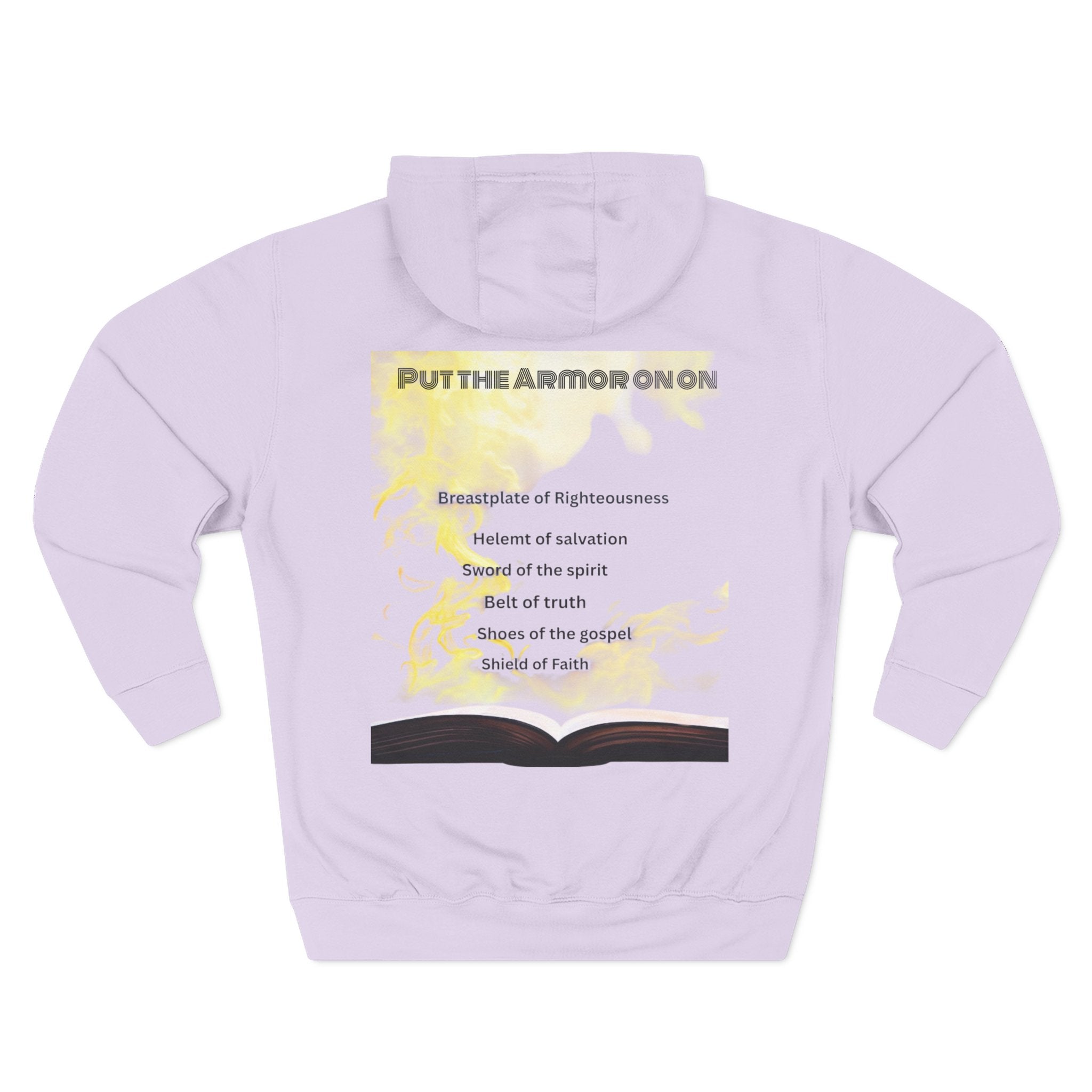 Three-Panel Fleece Hoodie