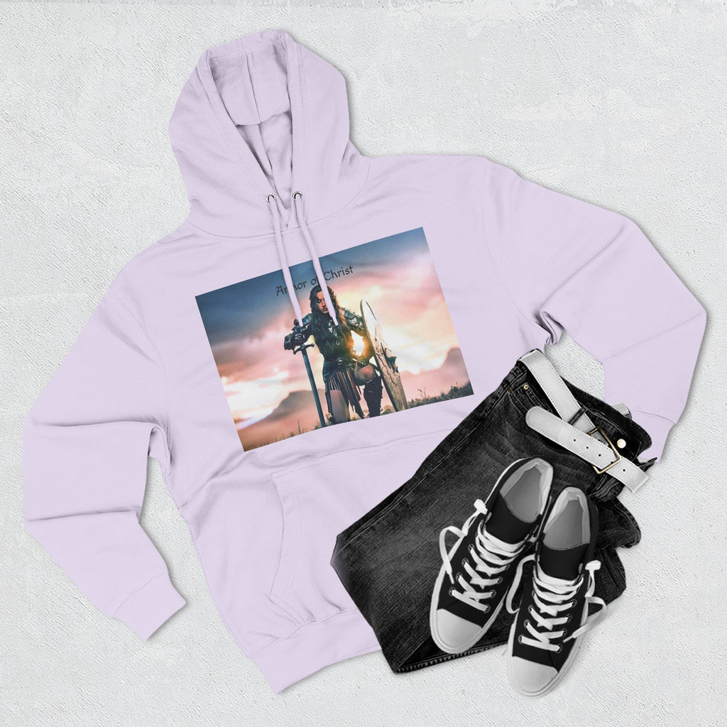 Three-Panel Fleece Hoodie