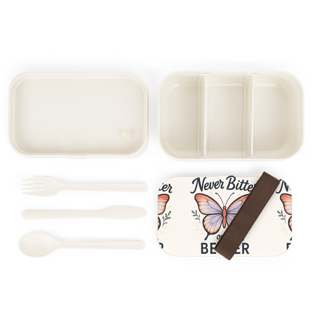 Bento Lunch Box — 'Never Bitter Only Better' Butterfly Eco Lunchbox