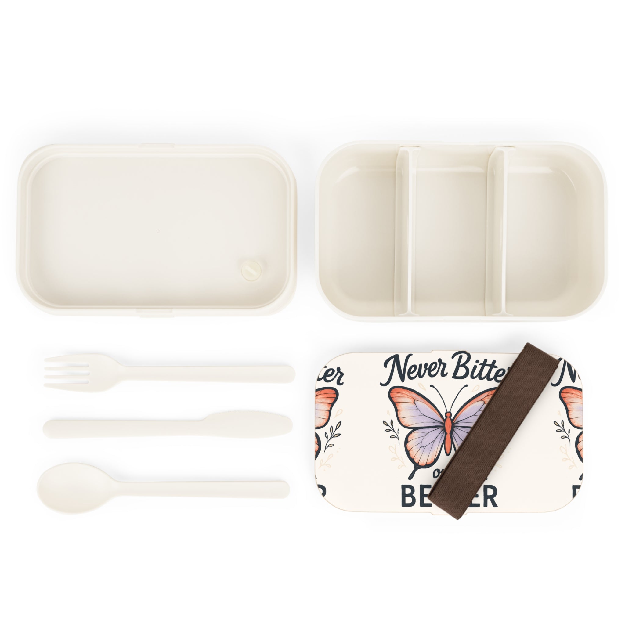Bento Lunch Box — 'Never Bitter Only Better' Butterfly Eco Lunchbox