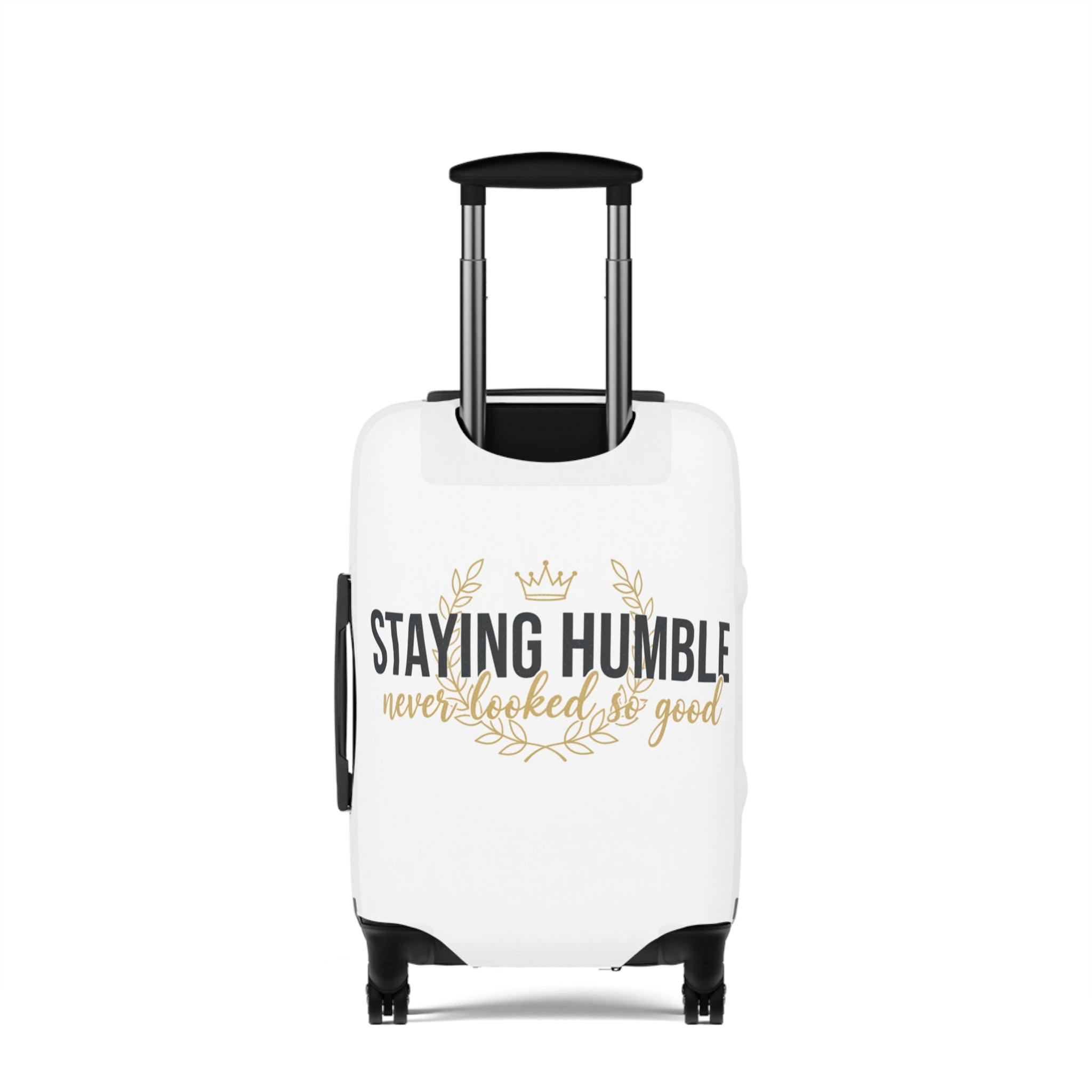 Luggage Cover — "Staying Humble Never Looked So Good" Decorative Travel Protector