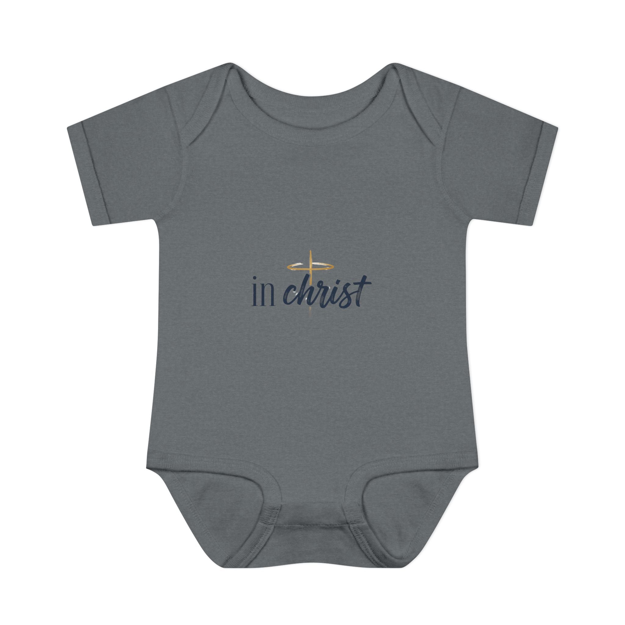Infant Bodysuit "In Christ" - Baby Christian Onesie, Baptism/Newborn Gift