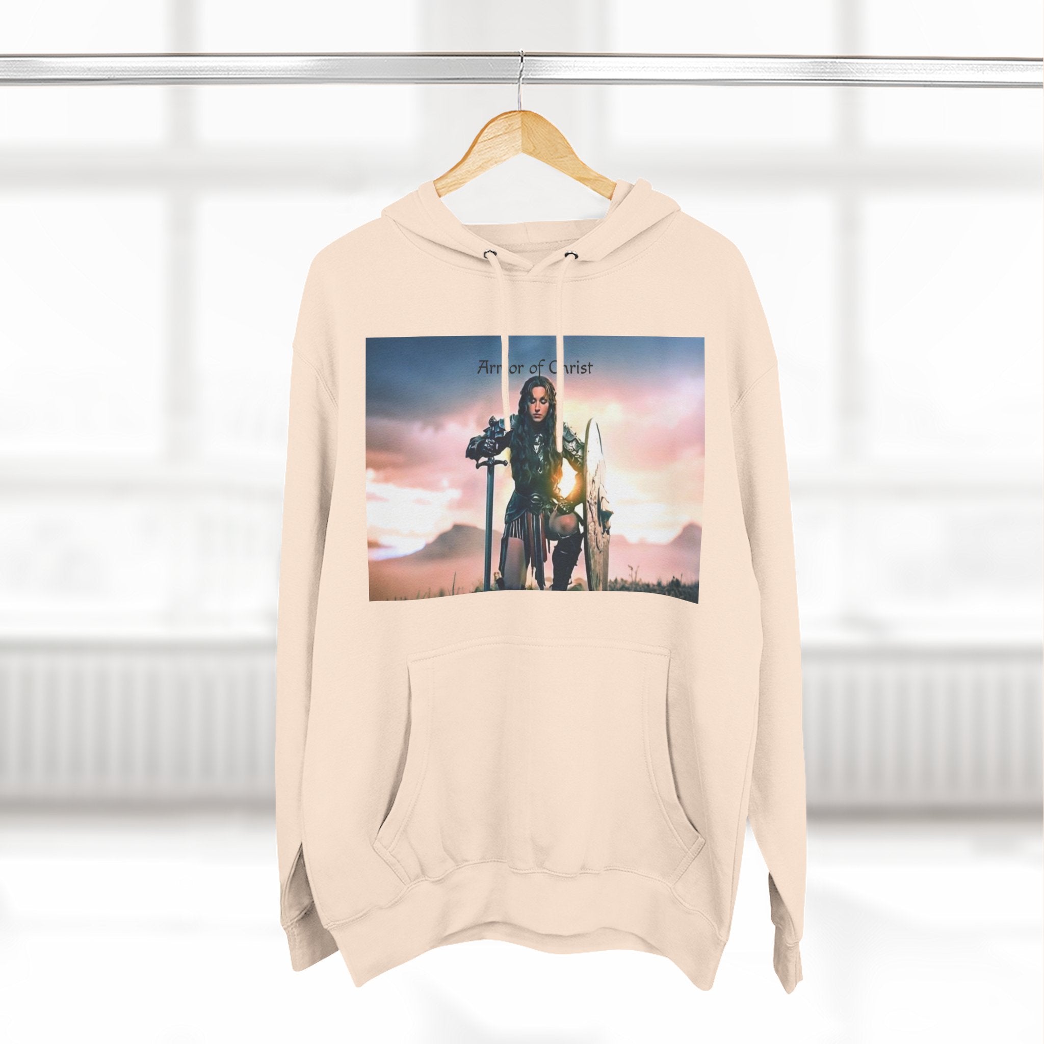 Three-Panel Fleece Hoodie