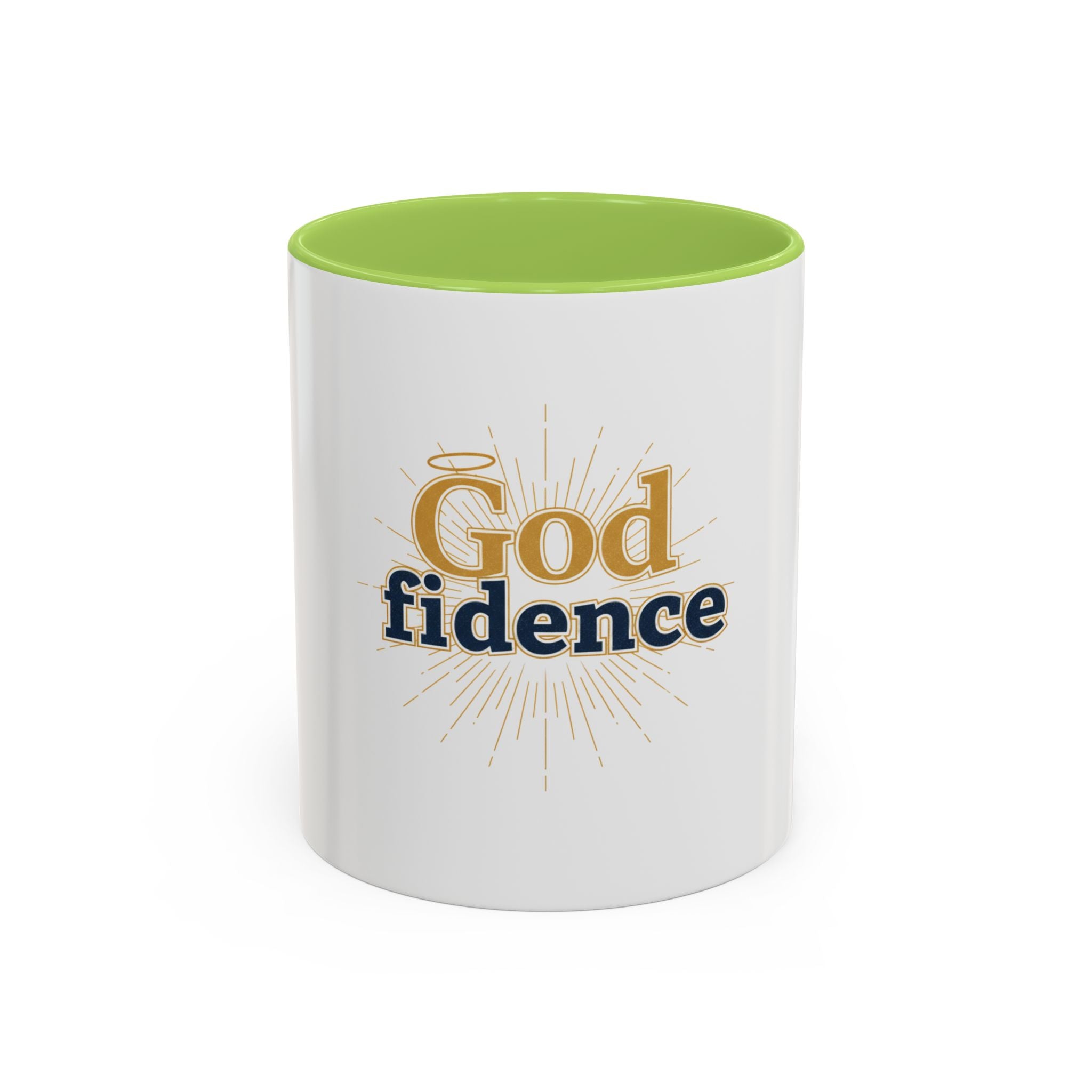 God-fidence Coffee Mug — Inspirational Christian Faith Mug (11/15oz)