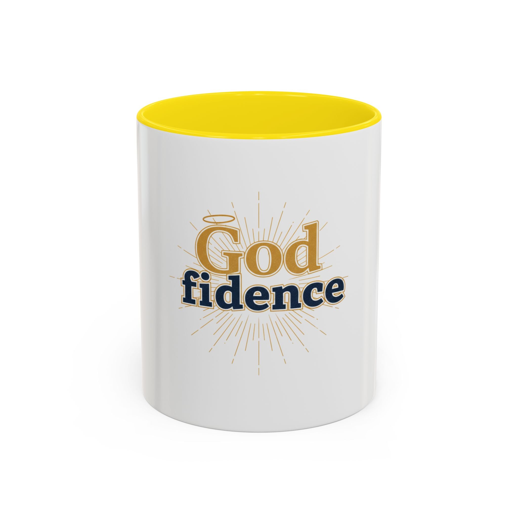 God-fidence Coffee Mug — Inspirational Christian Faith Mug (11/15oz)