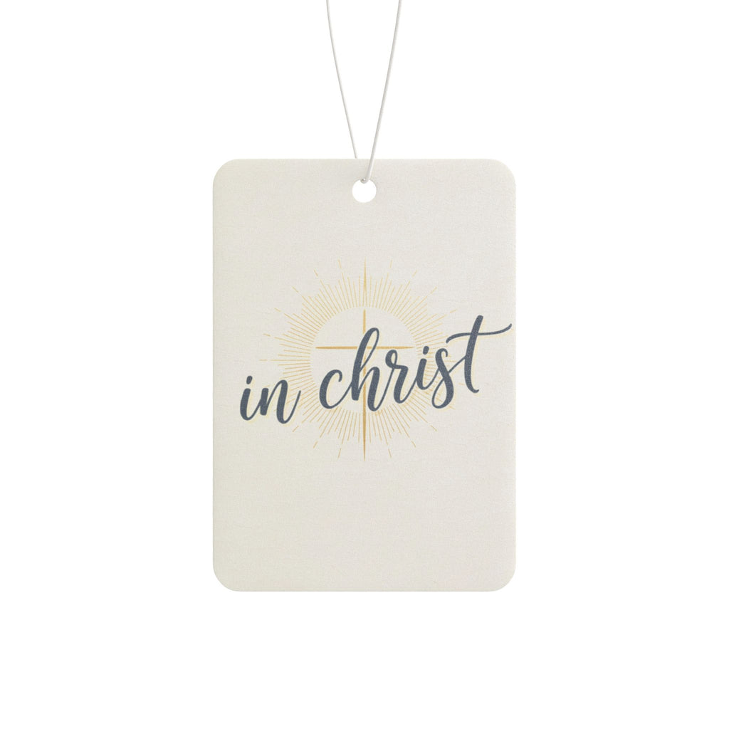 "In Christ" Car Air Freshener — Inspirational Religious Scented Ornament