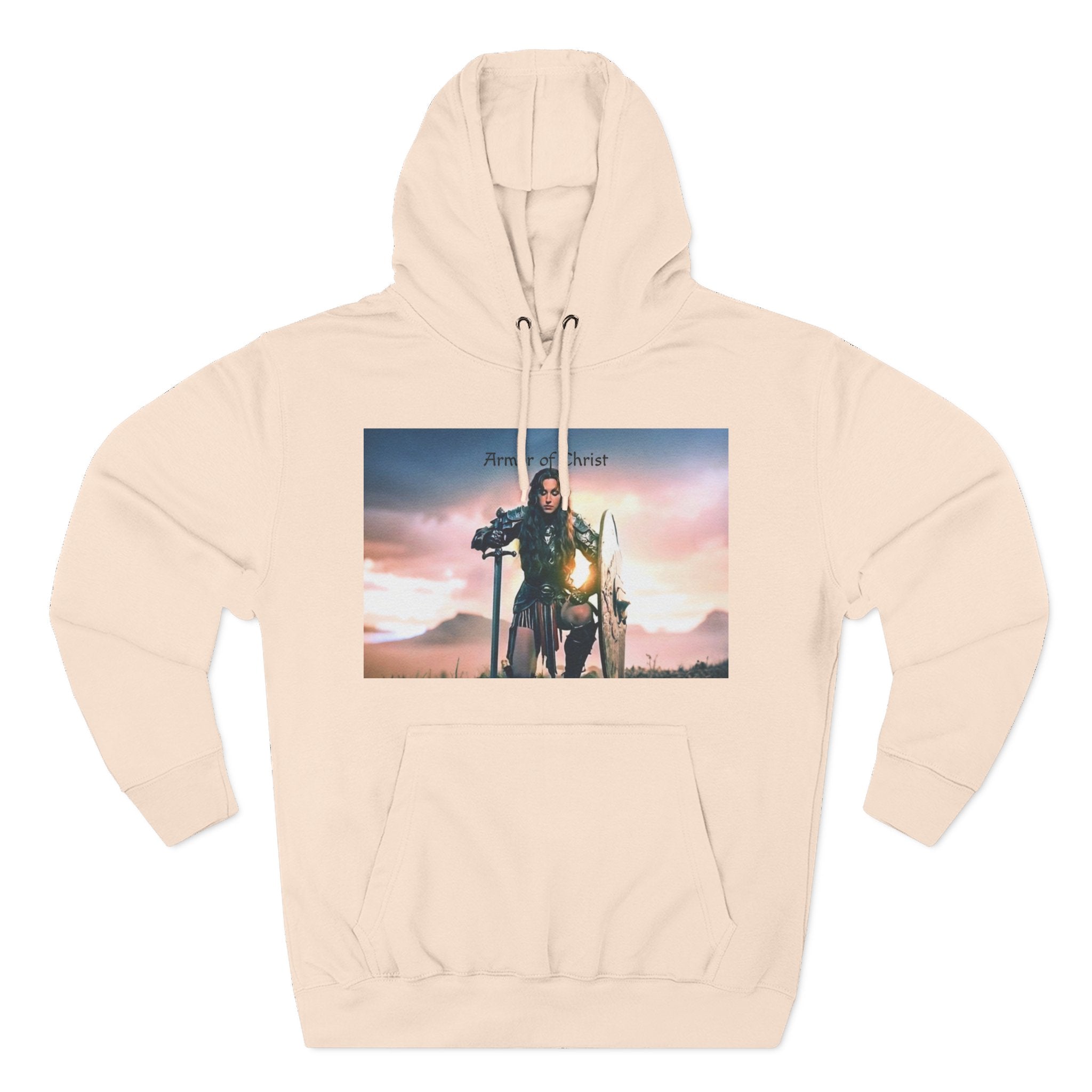 Three-Panel Fleece Hoodie